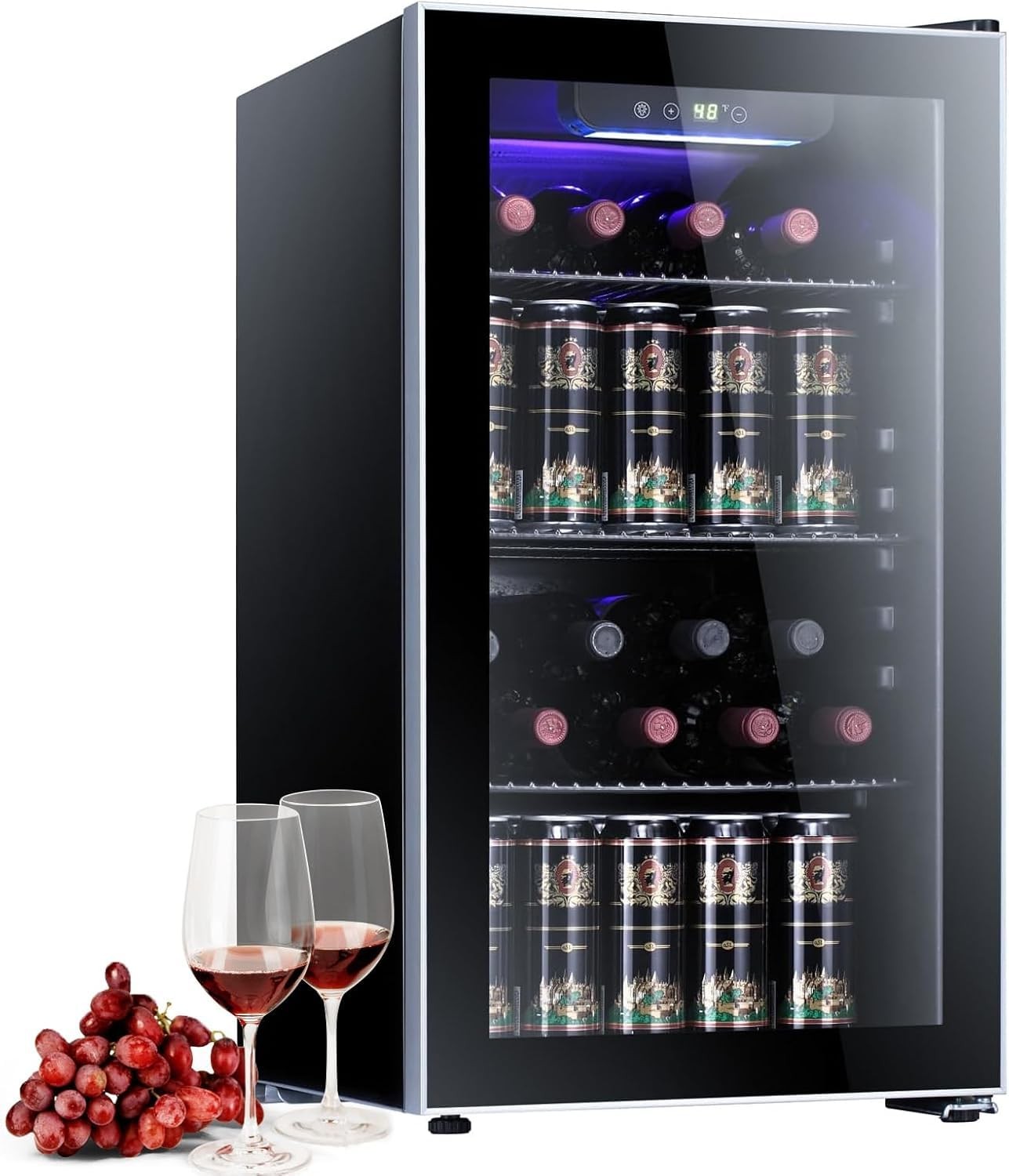Wine Beer Mini Fridge - 3,0 cu. Wijnkoelkast Mini-koelkast | Stille