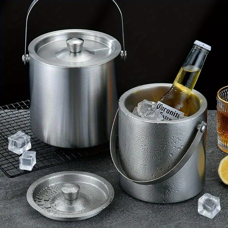 Wine Beer Cooler - 1,6l/2l/3l Roestvrijstalen Geïsoleerde Ijsemmer Wijnbier Champagne