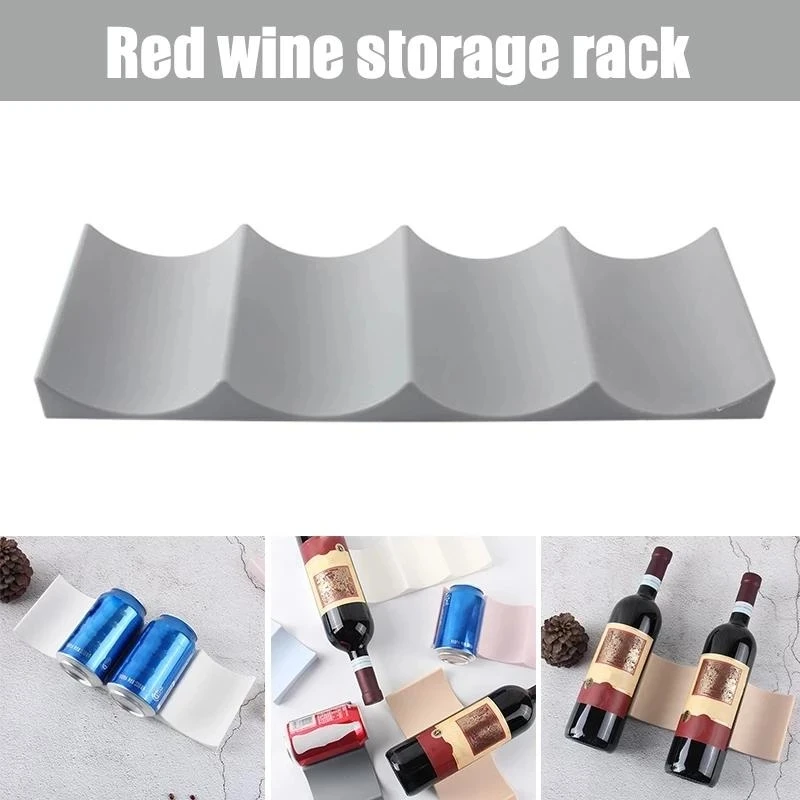 Wine Beer Cooler - 1-delige stapelbare wijnflessenhouder, aanrechtblad wijnrek organizer