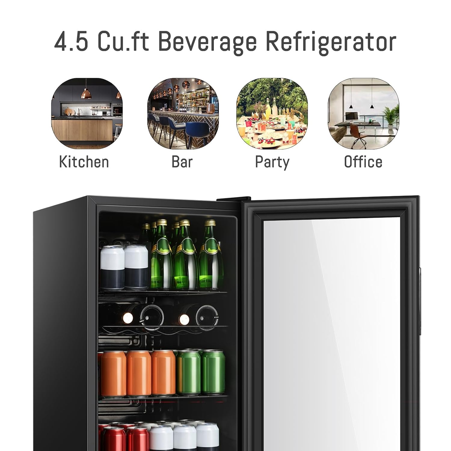 4,5 cu.ft drankenkoelkast, min - Wine Beer Fridge recensie en prijs