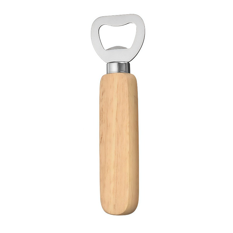 Houten handvat wijn- en bierfl - Wine Beer Logo recensie en prijs