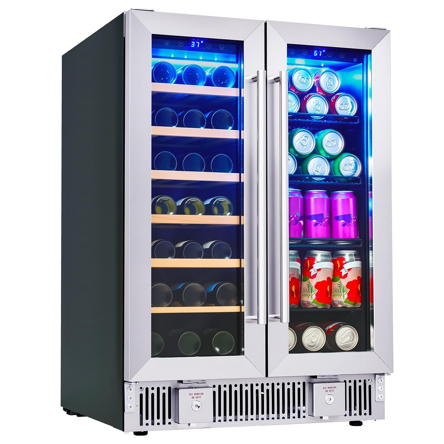Drankenkoelkast, 24-inch dual- - Wine And Beer Undercounter Fridge recensie en prijs