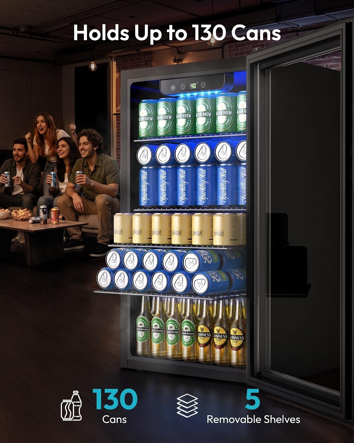 Minikoelkast 130 blikjes drank - Wine Beer Mini Fridge recensie en prijs