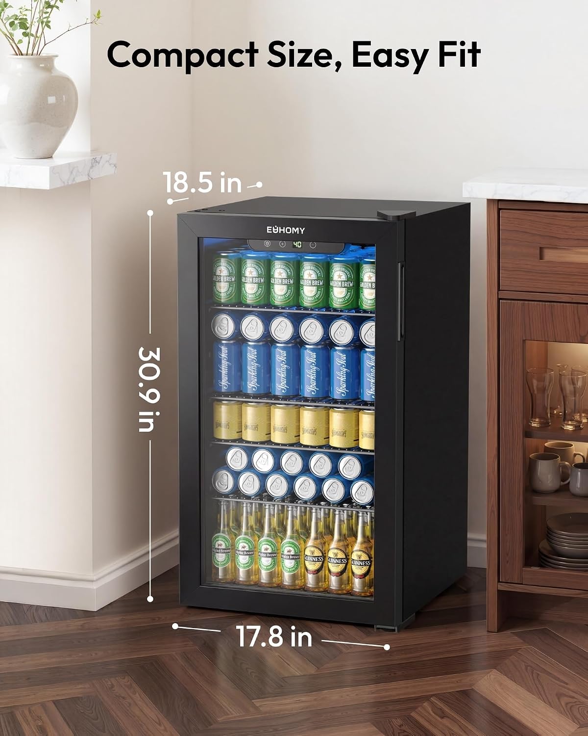 Minikoelkast 130 blikjes drank - Wine Beer Mini Fridge recensie en prijs