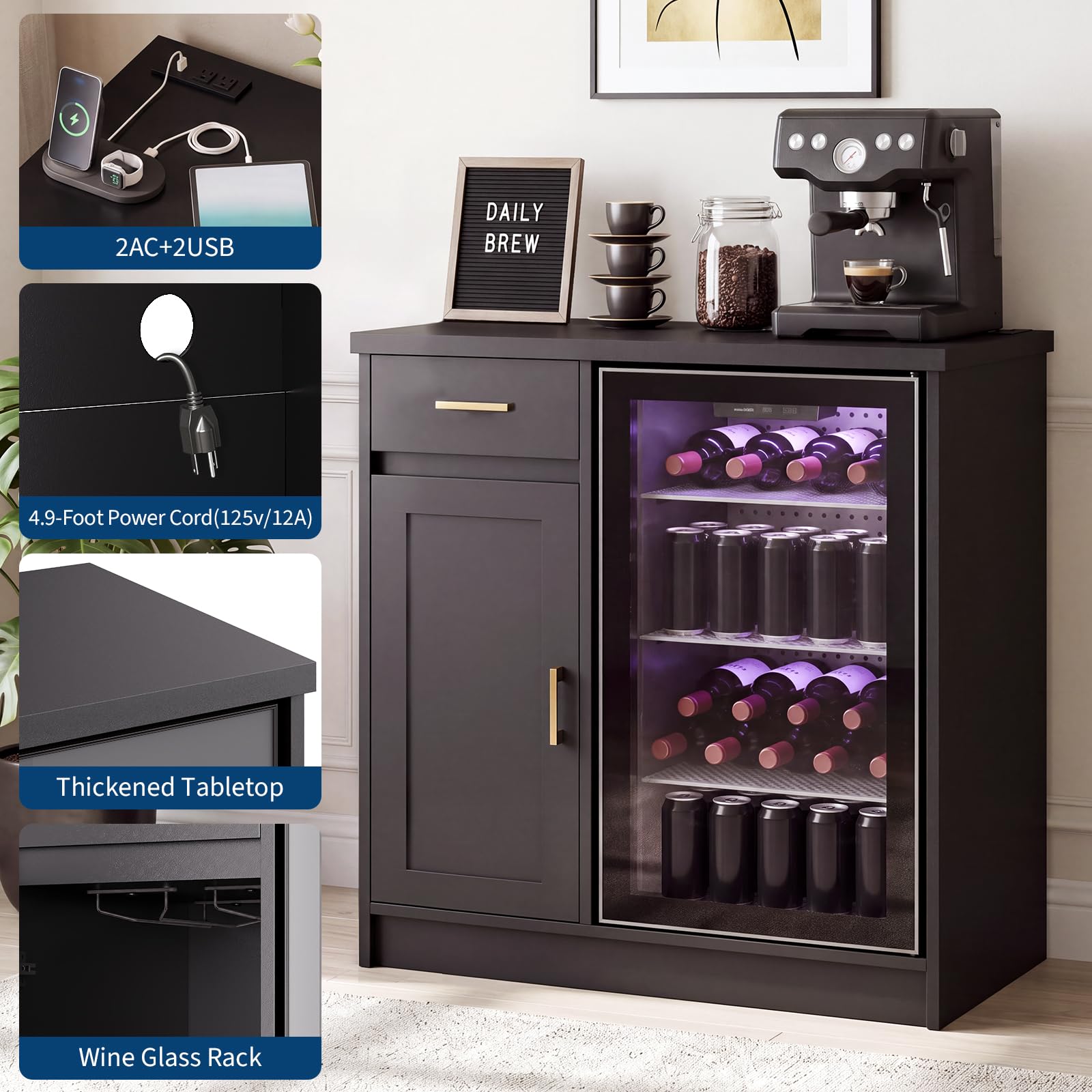 42 inch Farmhouse Wijnbar Kast - Wine Beer Cooler recensie en prijs