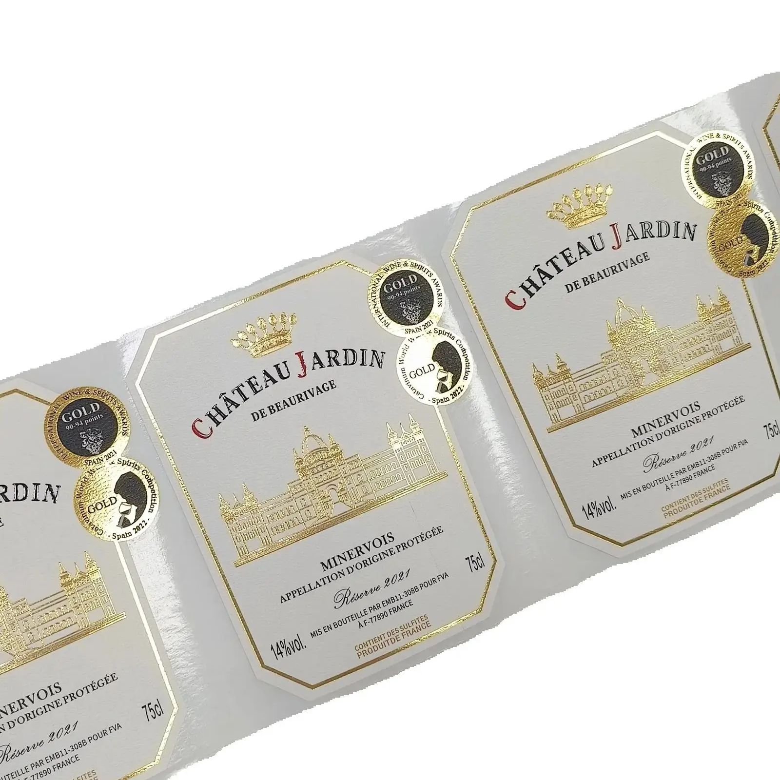 Op maat gemaakte logo stickers - Wine Beer Logo recensie en prijs