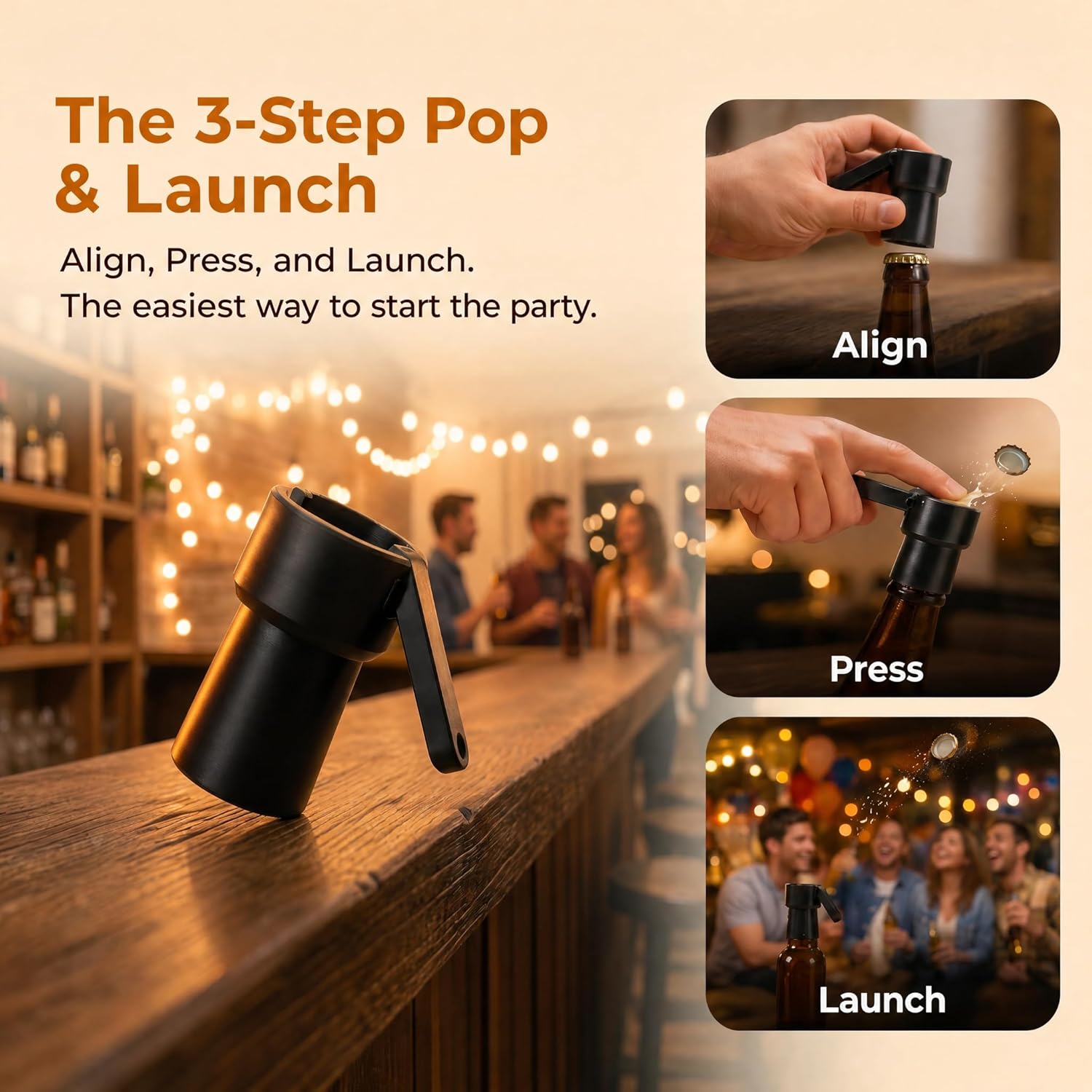 Flessenopener, flesdop-opener  - Is Wine And Beer Difference recensie en prijs